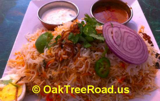 Hyderabad Dum Chicken Biryani image © OakTreeRoad.us