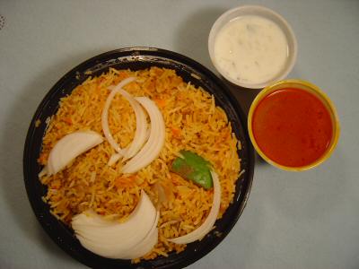 abhiruchi hyderabad dum chicken biryani iselin © OakTreeRoad.us