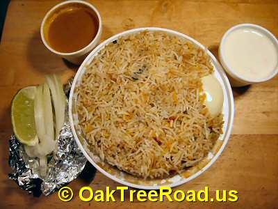 Dakshin Express Andhra Style Special Chicken Biryani © OakTreeRoad.us