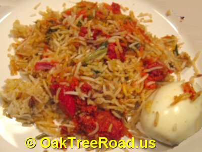 Dakshin Express Andhra Style Special Chicken Biryani © OakTreeRoad.us