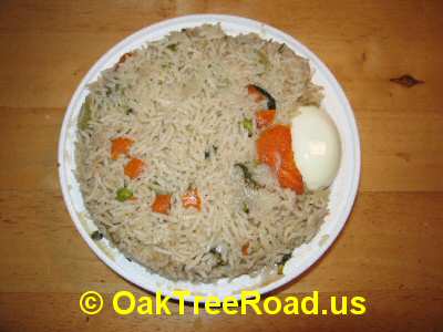 Dakshin Express Egg Biryani © OakTreeRoad.us