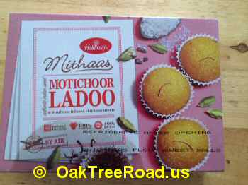 Haldiram Motichoor Ladoo image © OaktreeRoad.us