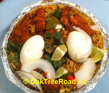 hyderabad dum chicken biryani iselin © OakTreeRoad.us