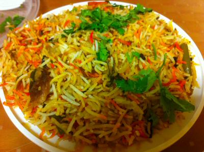 hyderabad dum vegetable biryani iselin © OakTreeRoad.us