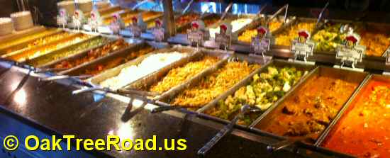 Indian Buffet Counter Oak Tree Road