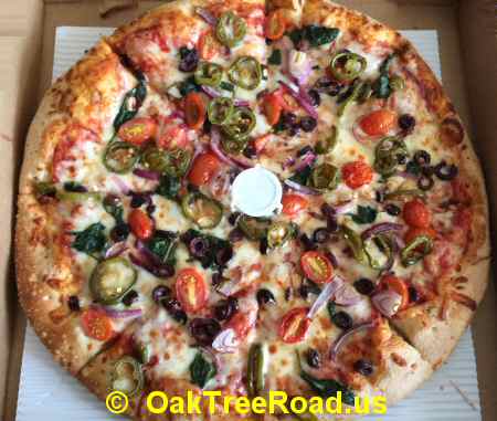 Vege Pizza image © oaktreeroad.us